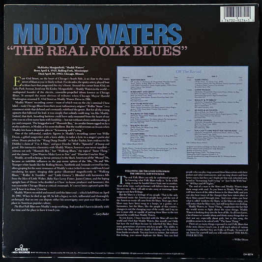 MUDDY WATERS - THE REAL FOLK BLUES (USED VINYL 1987 US M-/EX+)