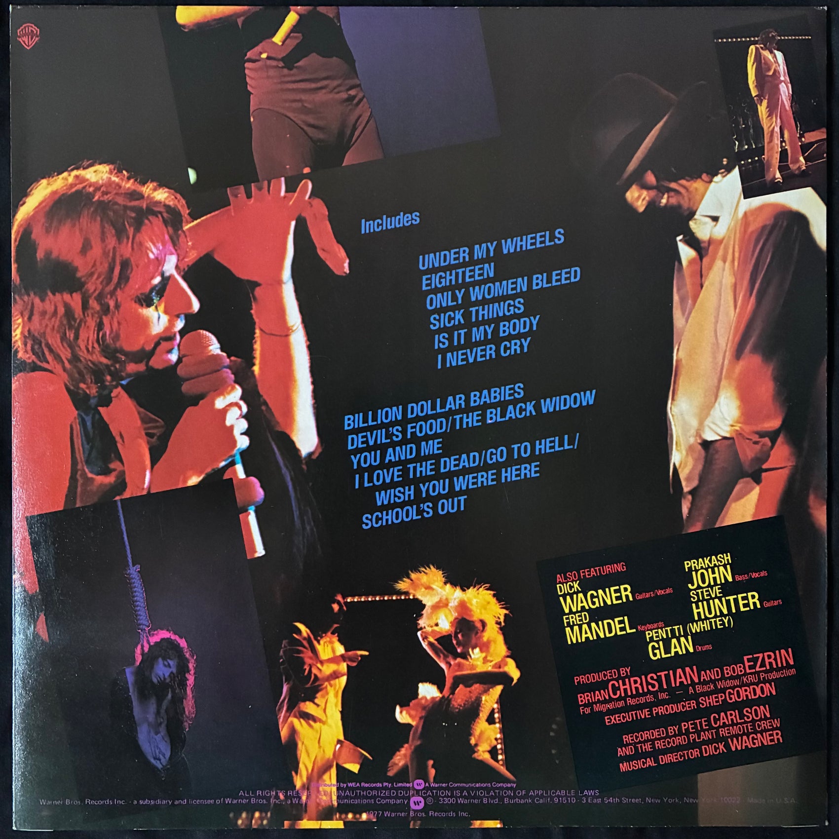 ALICE COOPER - THE ALICE COOPER SHOW (USED VINYL 1977 AUS M-/EX-)