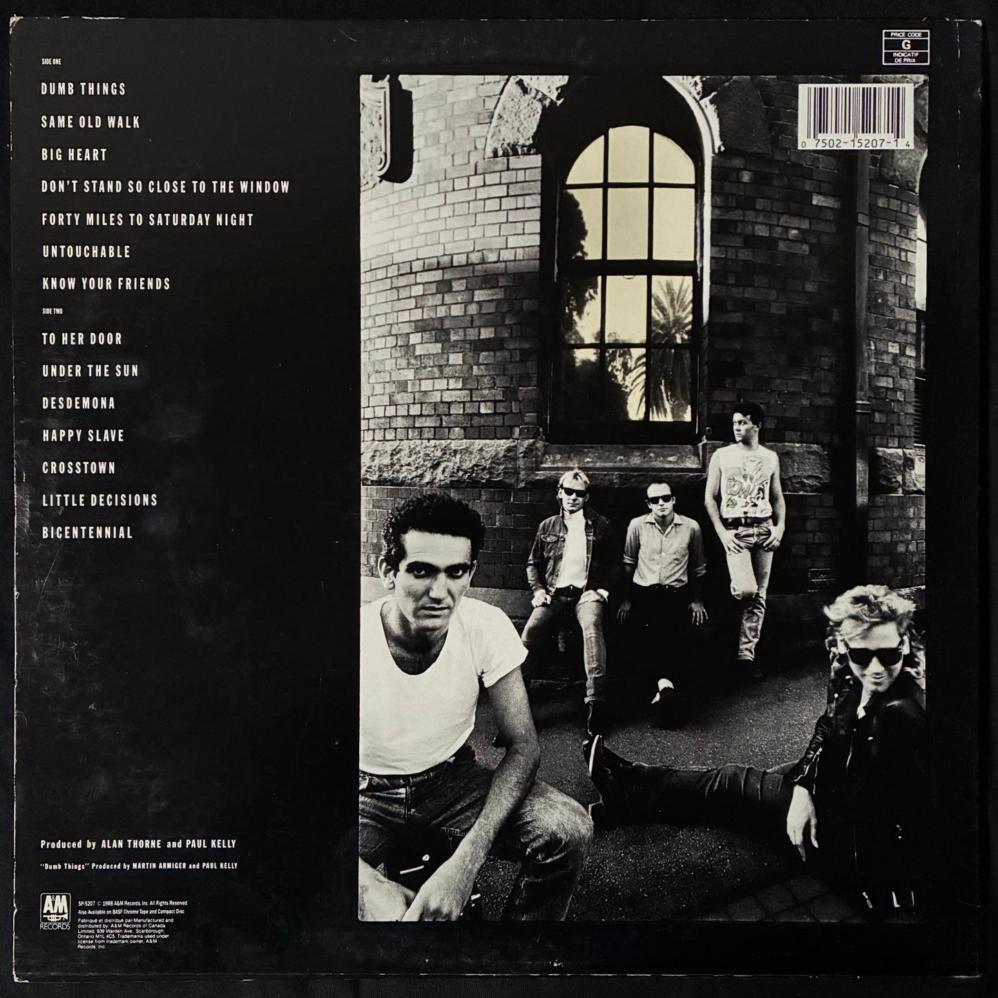 PAUL KELLY AND THE MESSENGERS - UNDER THE SUN (USED VINYL 1988 CANADA M-/EX+)