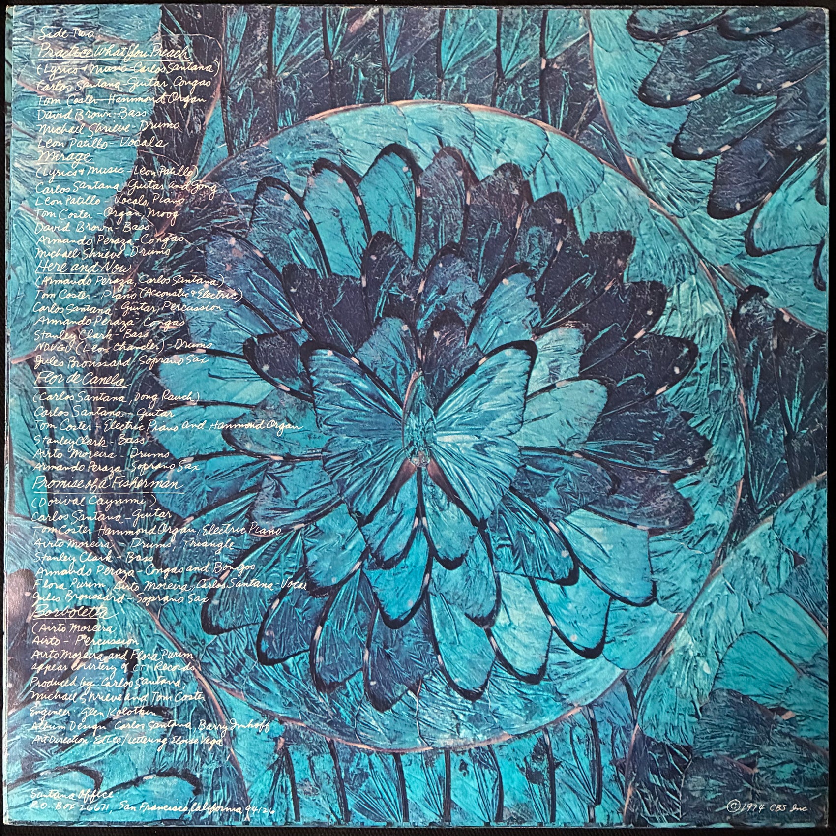 SANTANA - BORBOLETTA (FIRST PRESSING) (USED VINYL 1974 AUS EX+/EX+)