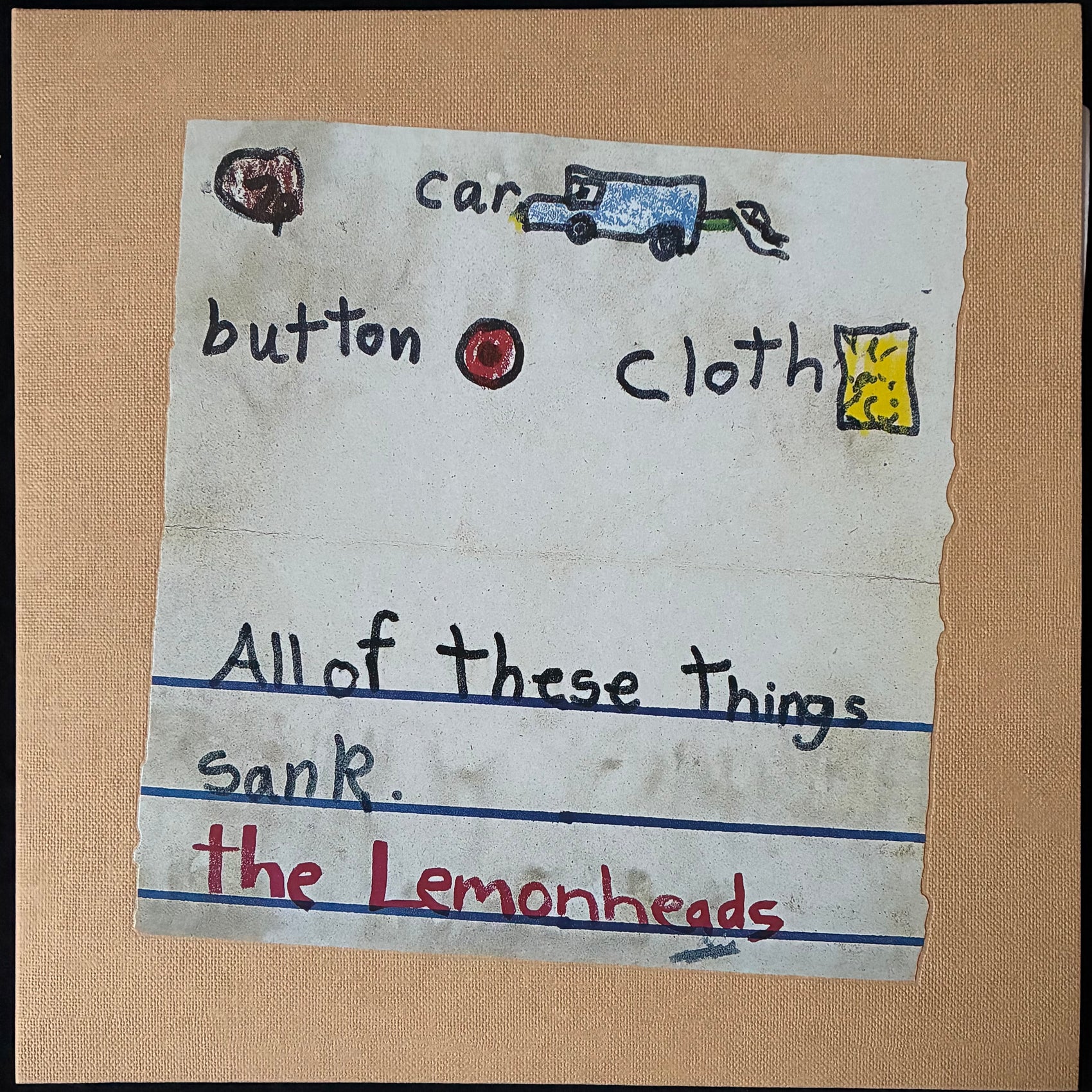 LEMONHEADS - CAR BUTTON CLOTH (2LP) (RED COLOURED) (USED VINYL 2025 UK/EU M-/M-)