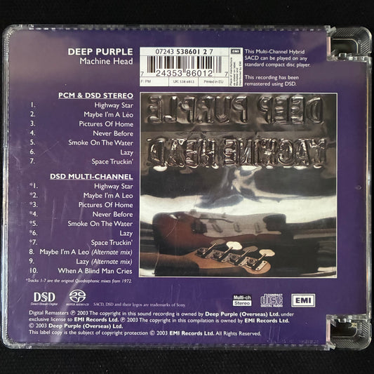 DEEP PURPLE - MACHINE HEAD (USED SACD 2003 EU M-/M-)