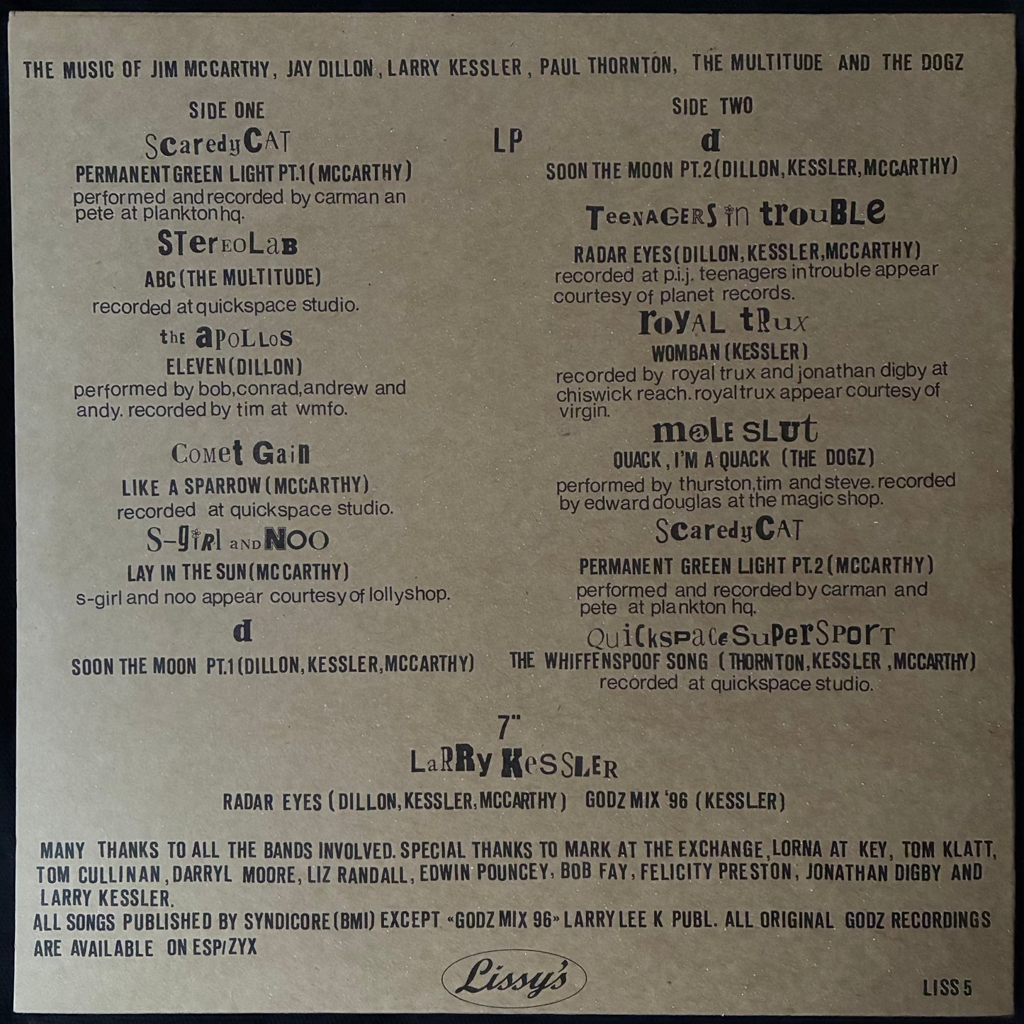 VARIOUS ARTISTS - GODZ NOT A PUT ON (LP+7") (USED VINYL 1996 UK M-/M-)