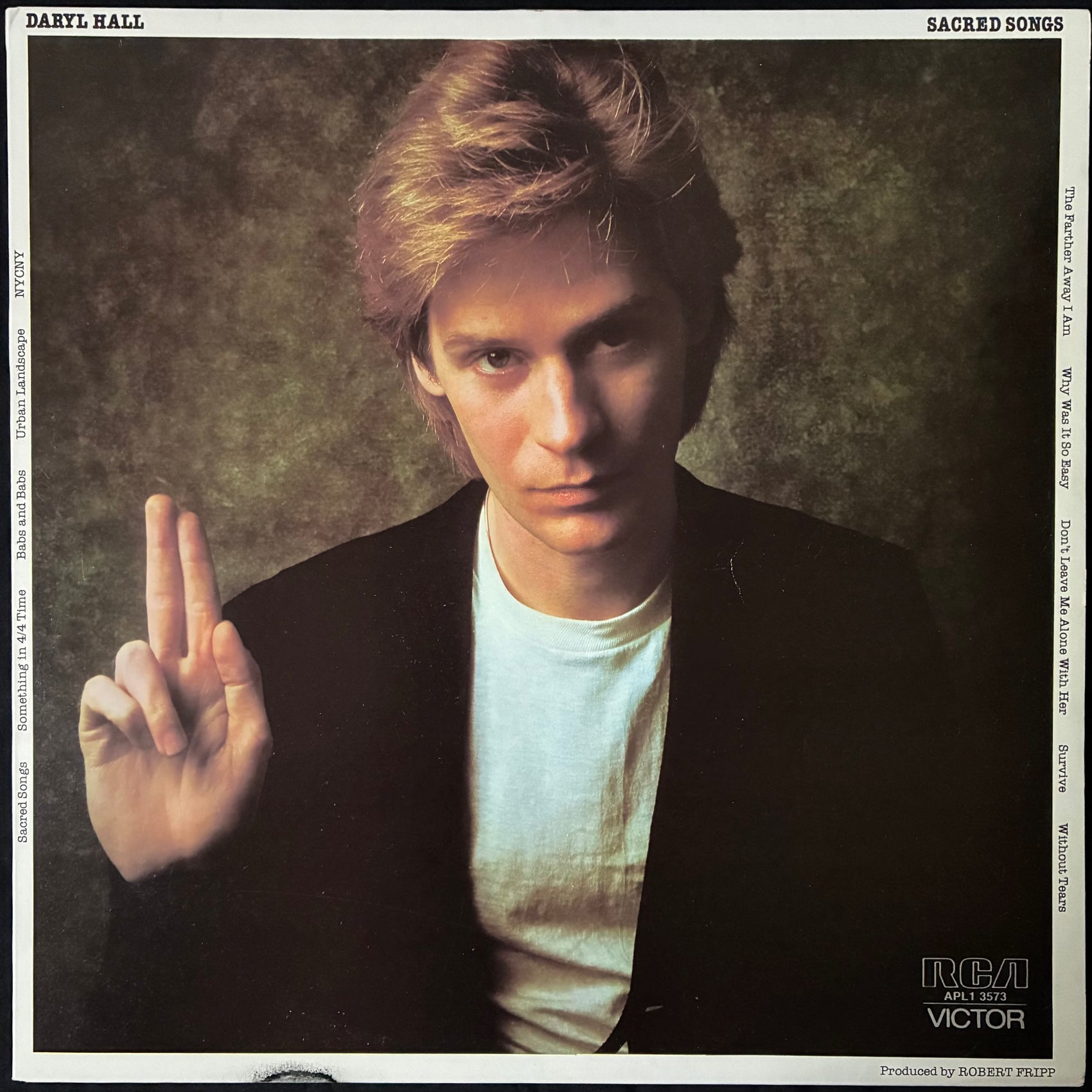 DARYL HALL - SACRED SONGS (USED VINYL 1980 AUS M-/M-)