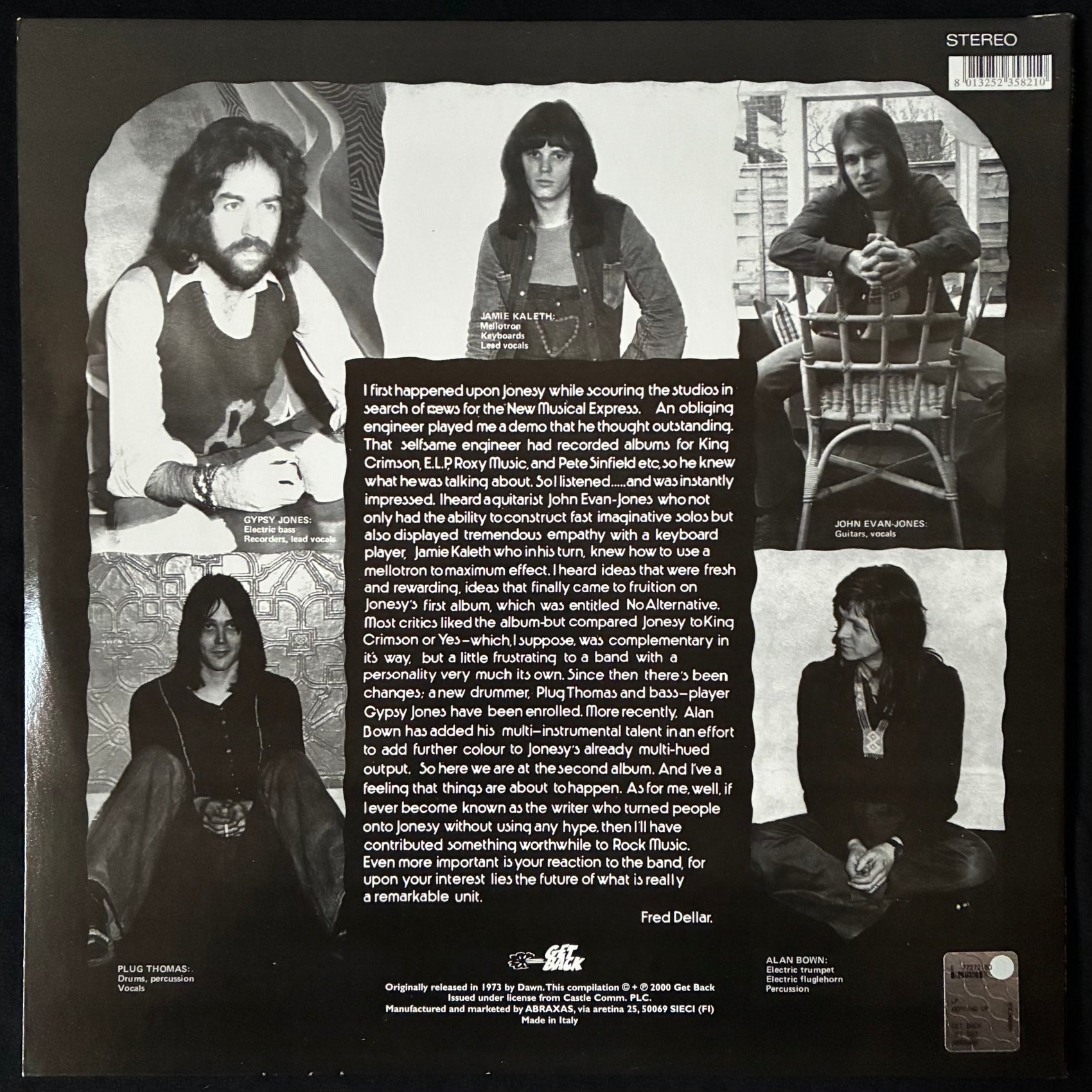 JONESY - KEEPING UP... (USED VINYL 2000 ITALY M-/M-)