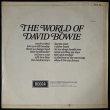 Load image into Gallery viewer, DAVID BOWIE - THE WORLD OF DAVID BOWIE (USED VINYL 1970 NZ M-/EX-)
