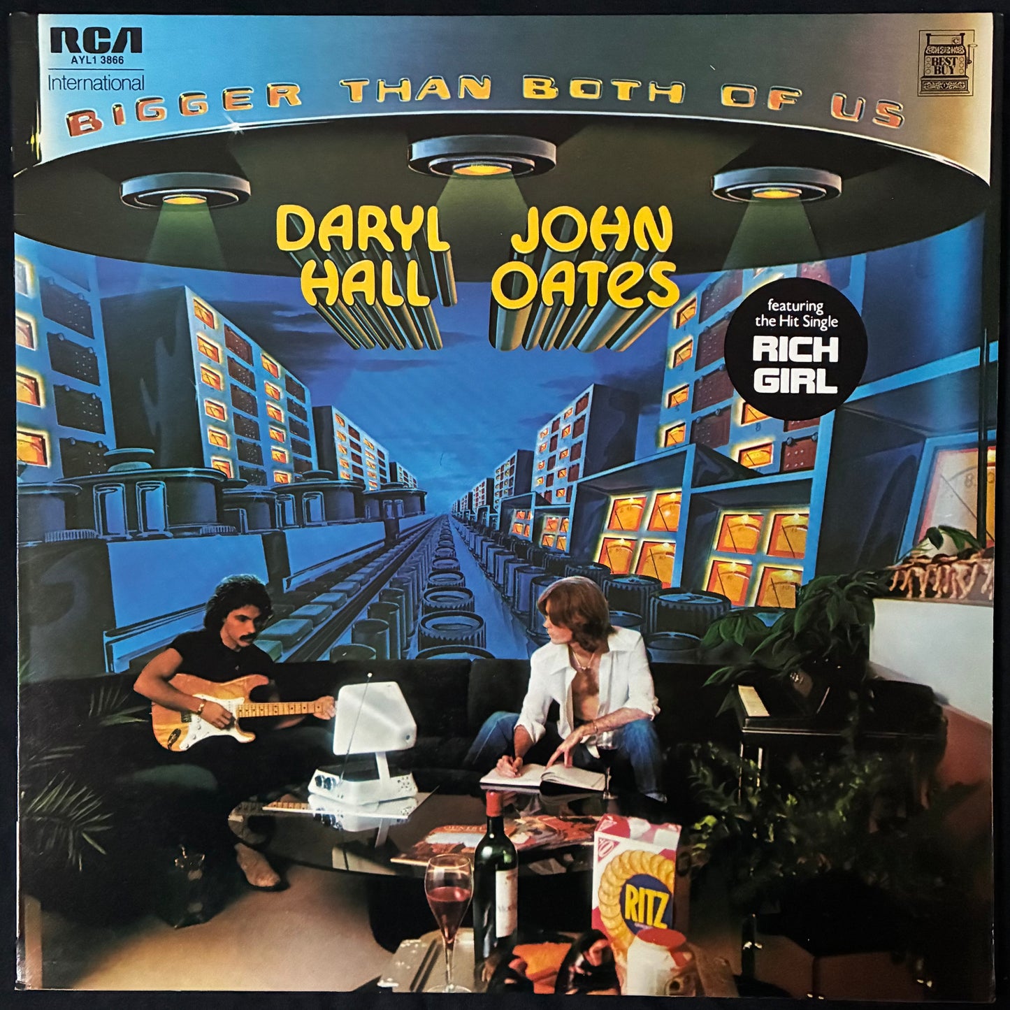 DARYL HALL & JOHN OATES - BIGGER THAN BOTH OF US (USED VINYL 1976 AUS M-/M-)