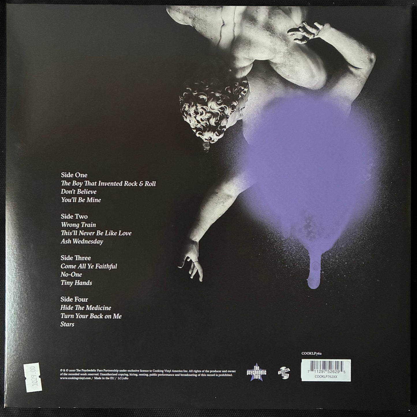 PSYCHEDELIC FURS - MADE OF RAIN (SIGNED) (2LP) (CLEAR/BLACK SPLATTER) (USED VINYL 2020 EU M-/M-)