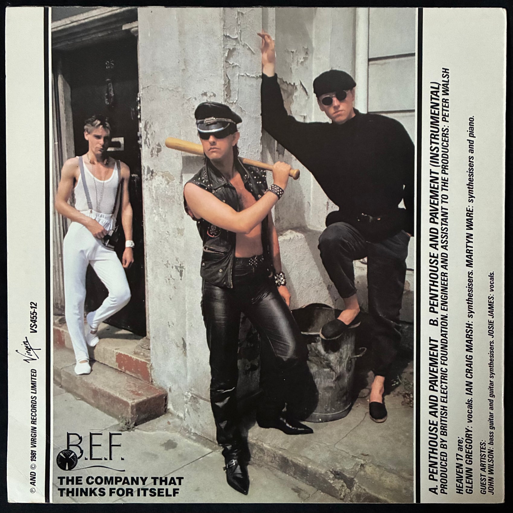 HEAVEN 17 - PENTHOUSE AND PAVEMENT (12") (USED VINYL 1981 UK M-/EX+)