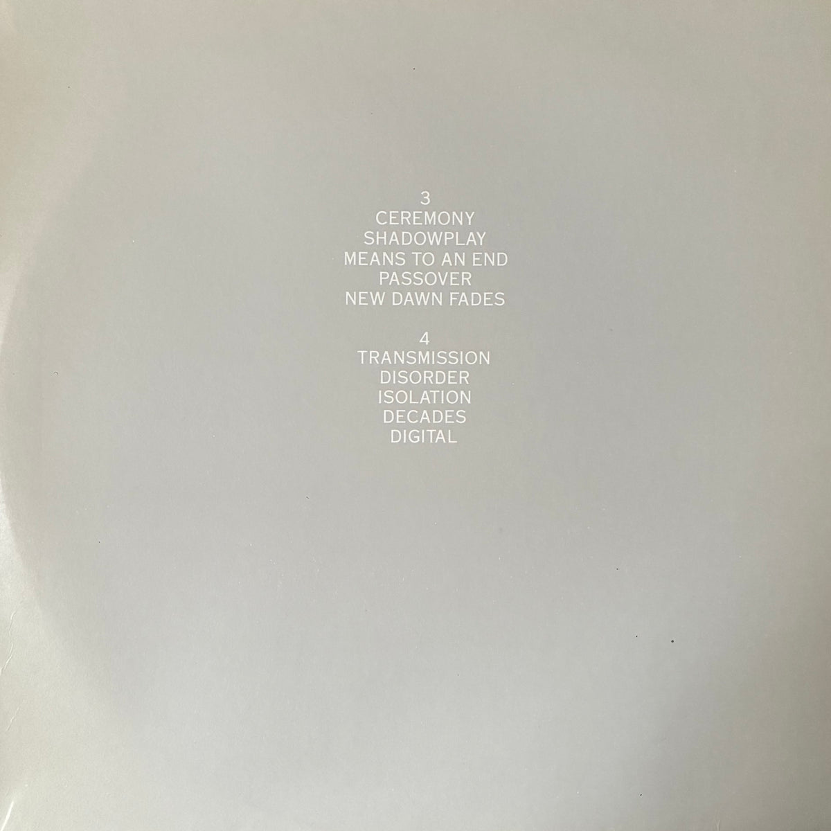 JOY DIVISION - STILL (2LP) (FIRST PRESSING) (USED VINYL 1981 AUS M-/EX)