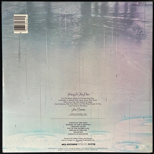 JOE SAMPLE - VOICES IN THE RAIN (USED VINYL 1981 AUS M-/M-)