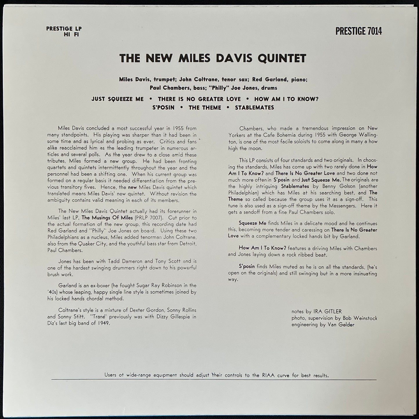 MILES DAVIS - THE GREAT PRESTIGE RECORDINGS (ANALOGUE PRODUCTIONS) (10x12" 180GM LPS) (USED VINYL 2008 US M-/M-) BOX SET