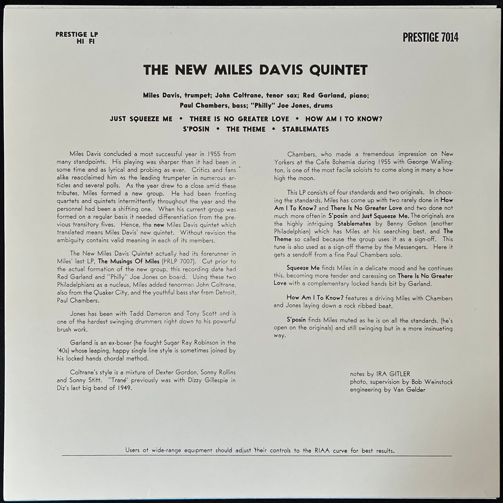 MILES DAVIS - THE GREAT PRESTIGE RECORDINGS (ANALOGUE PRODUCTIONS) (10x12" 180GM LPS) (USED VINYL 2008 US M-/M-) BOX SET