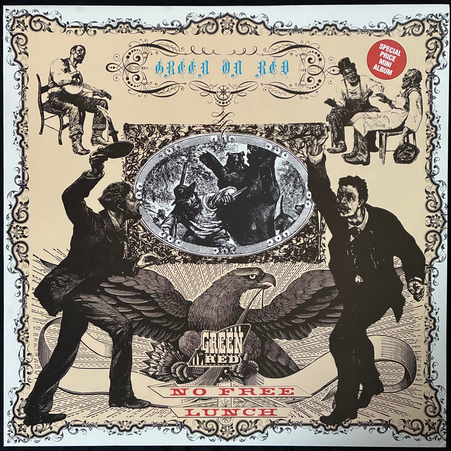 GREEN ON RED - NO FREE LUNCH (MLP) (USED VINYL 1985 AUS M-/M-)