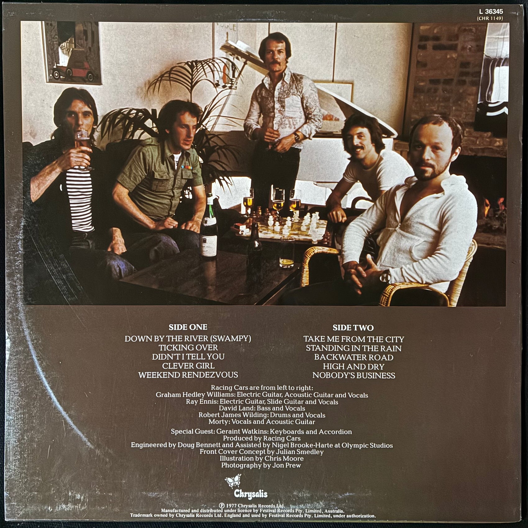 RACING CARS - WEEKEND RENDEZVOUS (USED VINYL 1977 AUS M-/EX+)