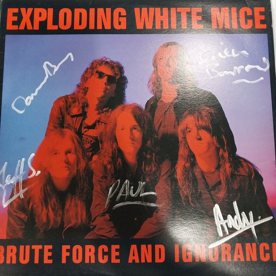 EXPLODING WHITE MICE - BRUTE FORCE AND IGNORANCE (USED VINYL 1988 AUS M- EX+)