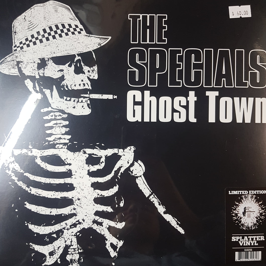 SPECIALS - GHOST TOWN (WHITE AND BLACK SPLATTERED) VINYL