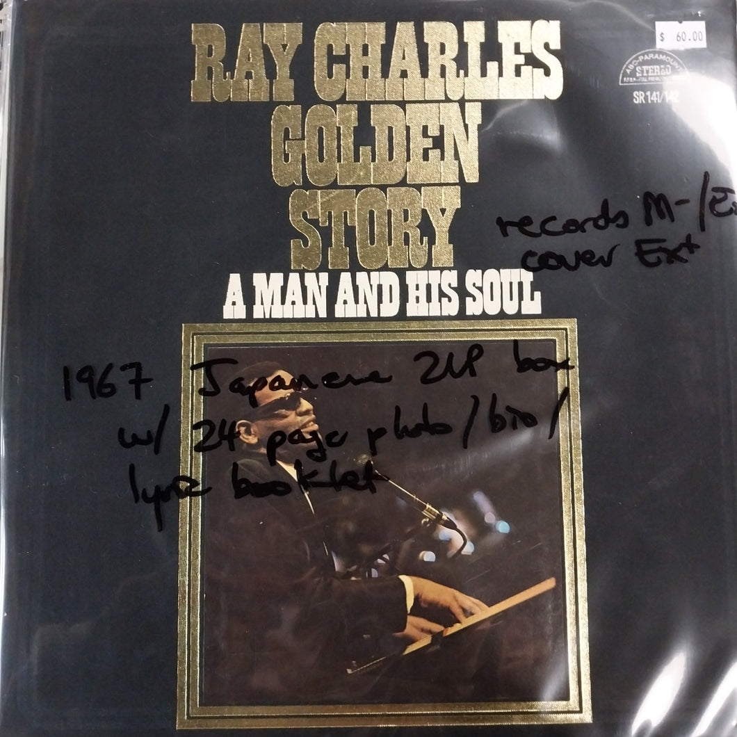 RAY CHARLES - GOLDEN STORY (USED VINYL 1967 JAPAN 2LP M-/EX+ EX+)