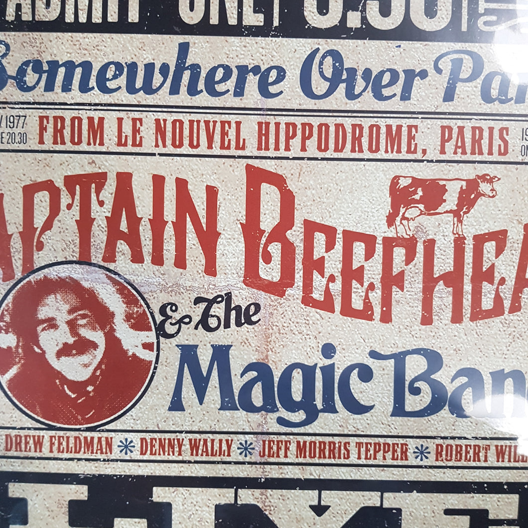 CAPTAIN BEEFHEART & THE MAGIC BAND - SOMEWHERE OVER PARIS - LIVE AT LE NOUVE HIPPODROME 1977 (2LP) VINYL