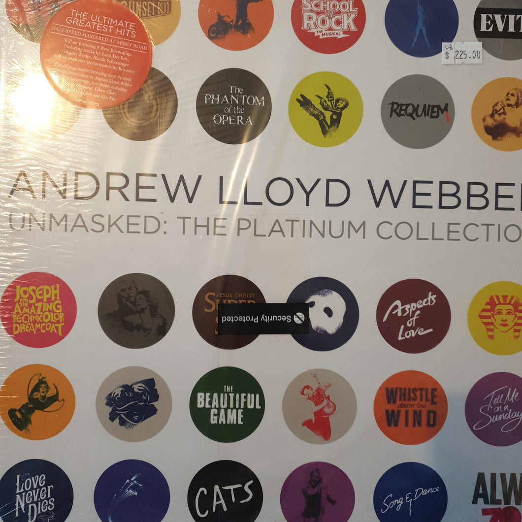 ANDREW LLOYD WEBBER - UNMASKED: THE PLATINUM COLLECTION (5LP) BOX SET