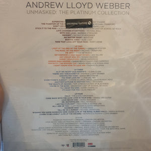 ANDREW LLOYD WEBBER - UNMASKED: THE PLATINUM COLLECTION (5LP) BOX SET