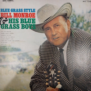BILL MONROE - BLUE GRASS STYLE (USED VINYL 1973 JAPAN EX+ EX)
