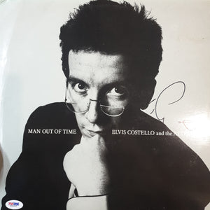 ELVIS COSTELLO & THE ATTRACTIONS - MAN OUT OF TIME (SIGNED) (USED VINYL 1982 UK EX+/EX-)