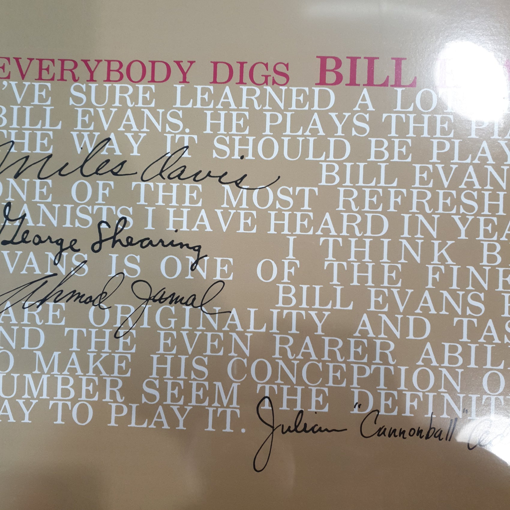 BILL EVANS - EVERYBODY DIGS (RED COLOURED) VINYL