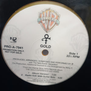 PRINCE - GOLD (12") (GOLD COLOURED) (USED VINYL 1995 US PROMO M-)