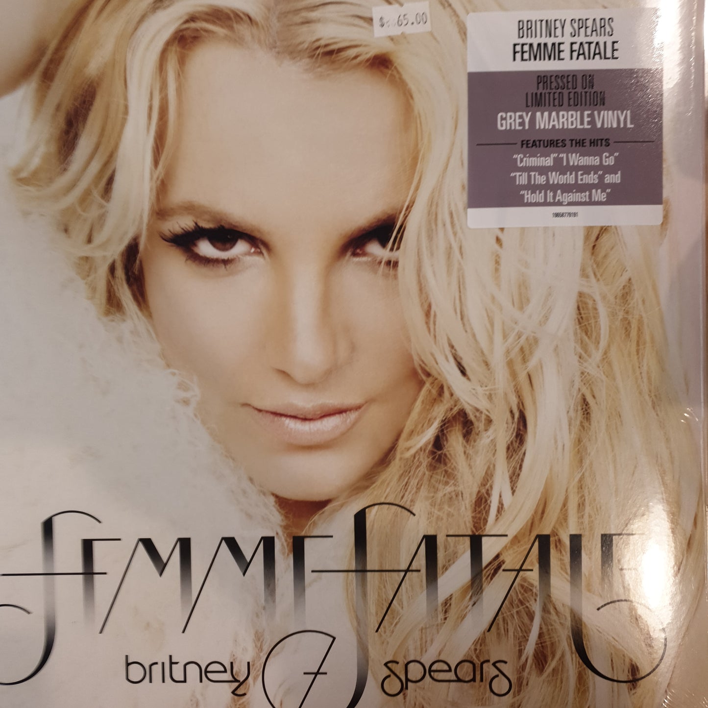 BRITNEY SPEARS - FEMME FATALE (GREY MARBLE COLOURED) VINYL