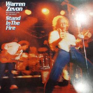 WARREN ZEVON - STAND IN THE FIRE (USED VINYL 1980 U.S. M- EX)