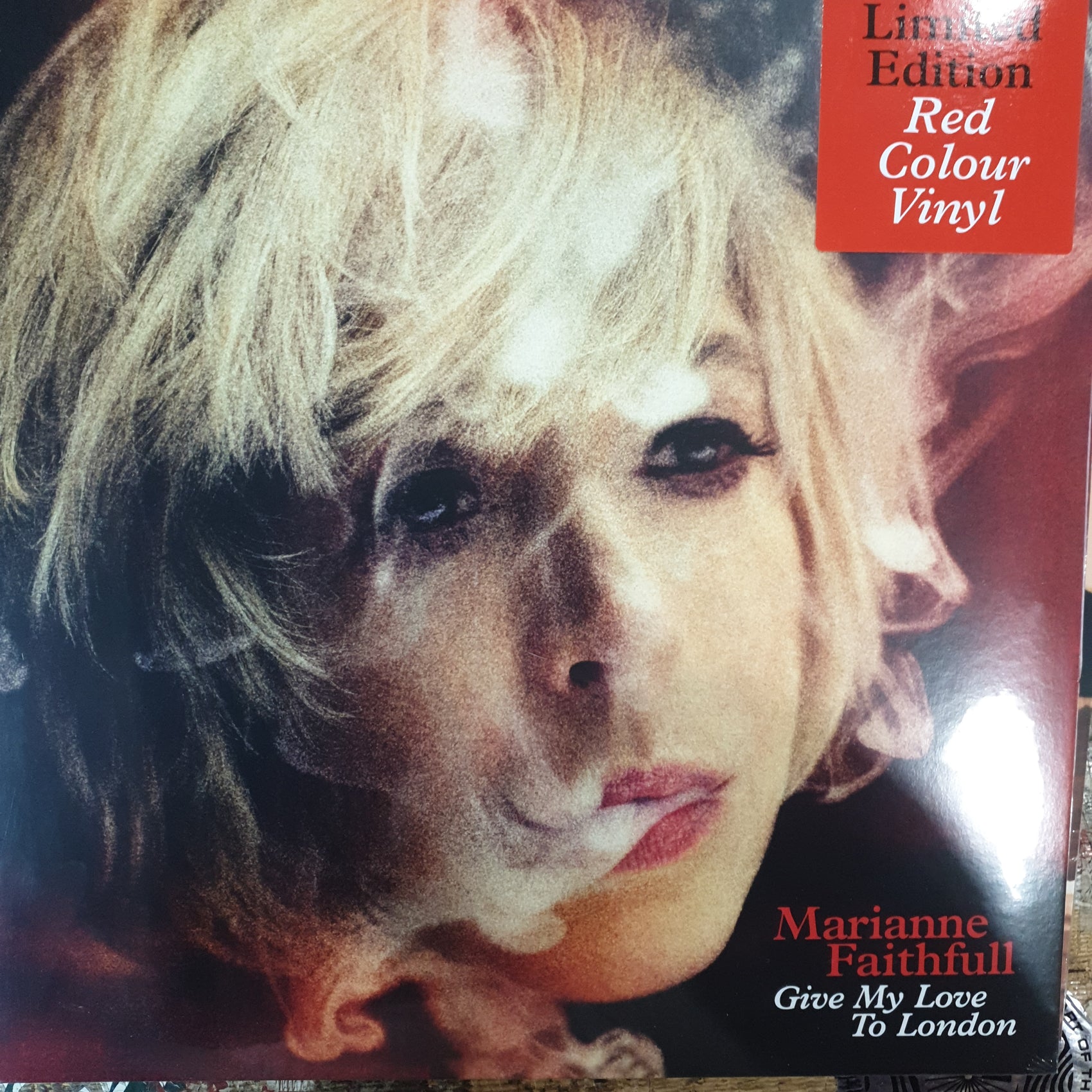 MARIANNE FAITHFULL - GIVE MY LOVE TO LONDON (RED COLOURED) VINYL