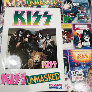 KISS - UNMASKED (WITH STICKER SET)(USED VINYL 1980 JAPANESE M-/M-)