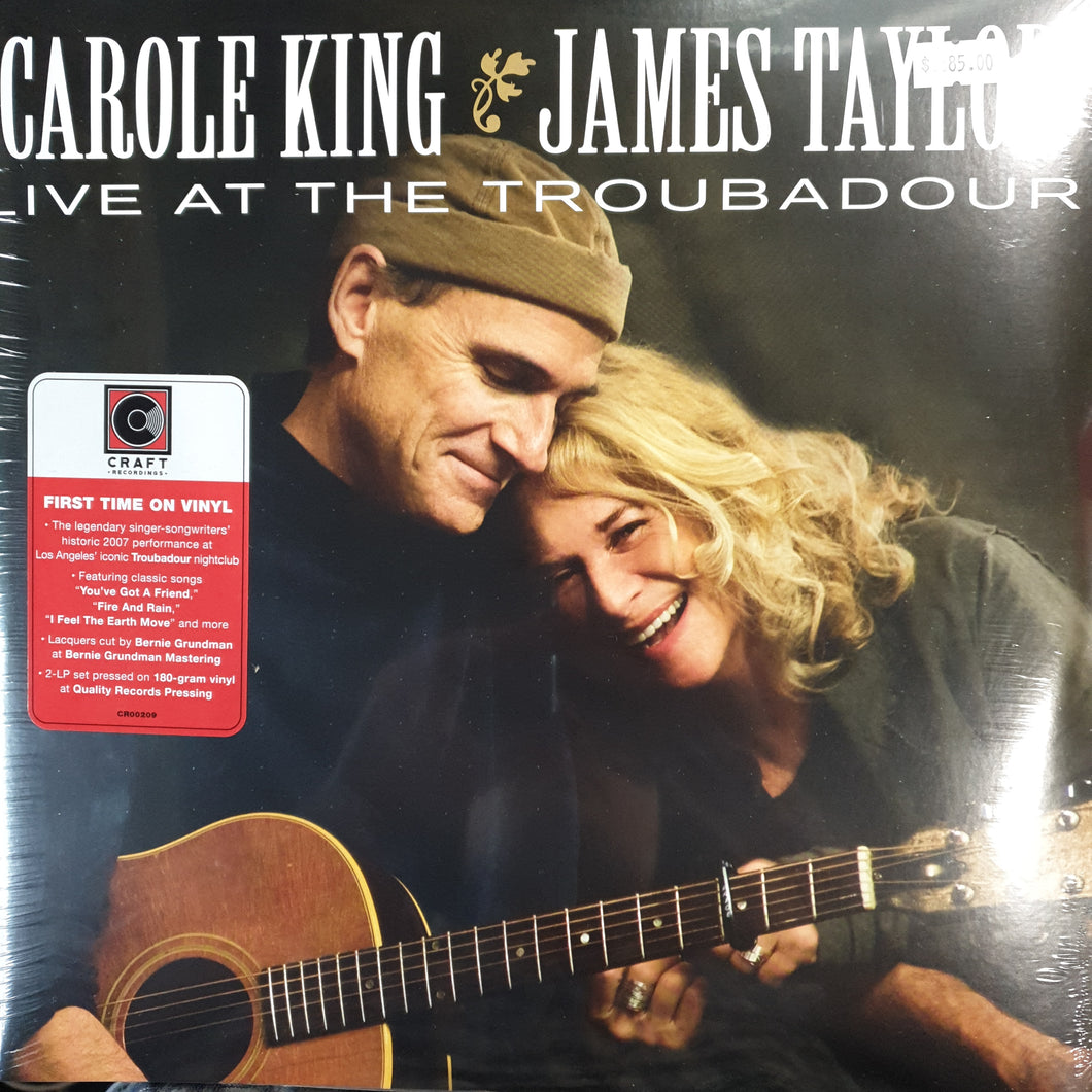 CAROLE KING AND JAMES TAYLOR - LIVE AT THE TROUBADOUR (2LP) VINYL