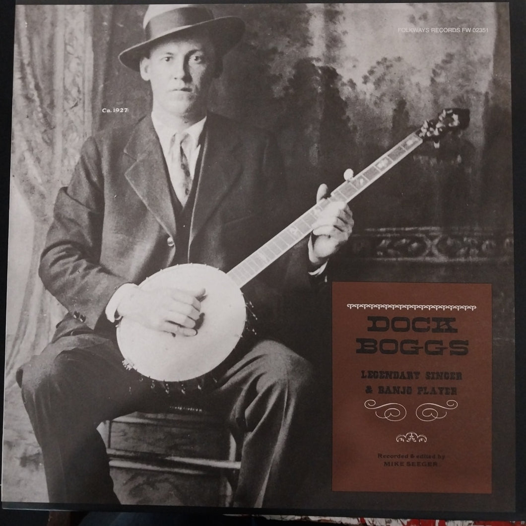 DOCK BOGGS - LEGENDARY SINGER AND BANJO PLAYER (USED VINYL 2009 U.S. M- M-)