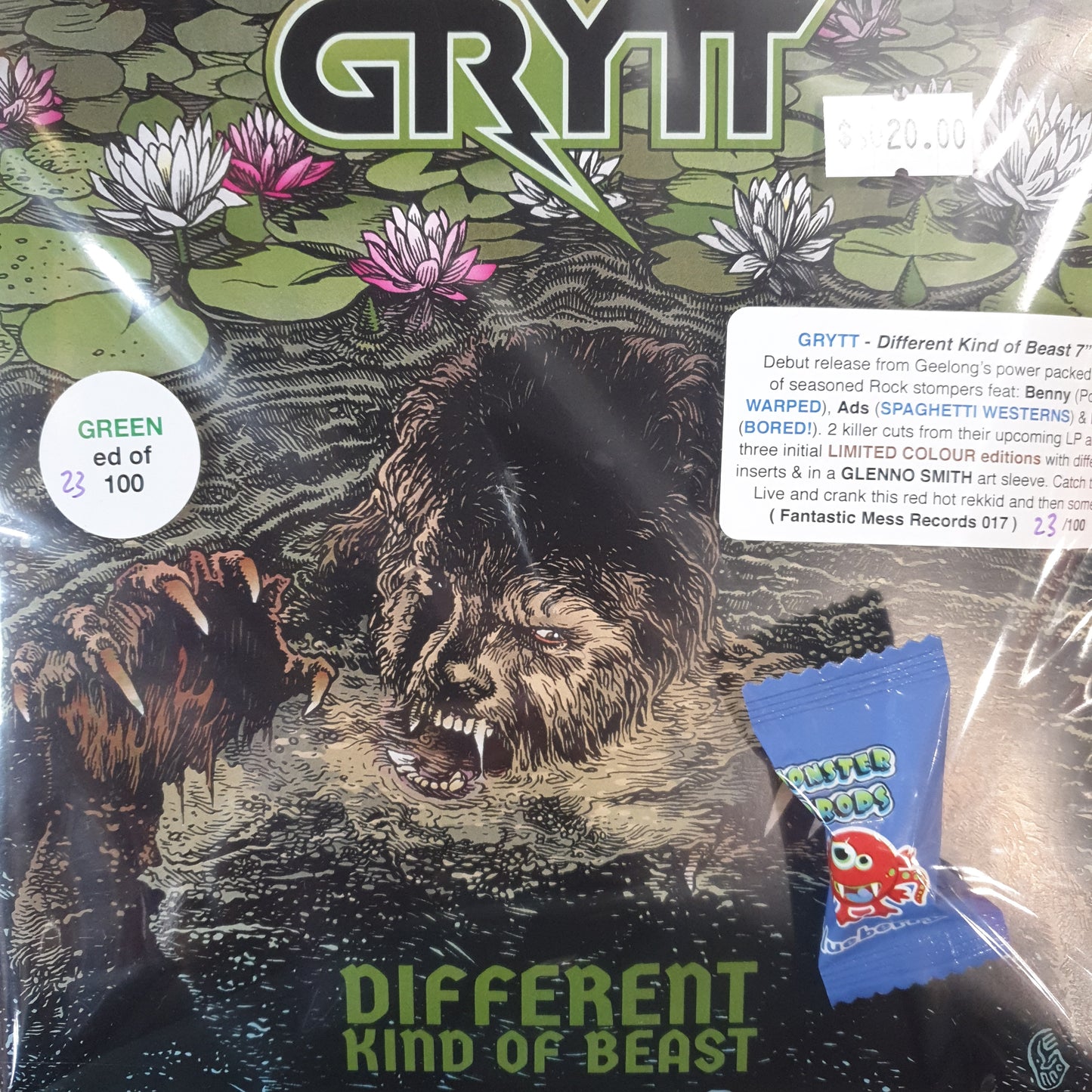 GRYTT - DIFFERENT KIND OF BEAST (COLOURED) (7") VINYL