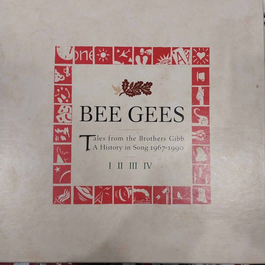 BEE GEES - TALES FROM THE BROTHERS GIBB, A HISTORY IN SONG 1967-1990 (USED 1990 U.S. 4CD BOX SET M- EX+)