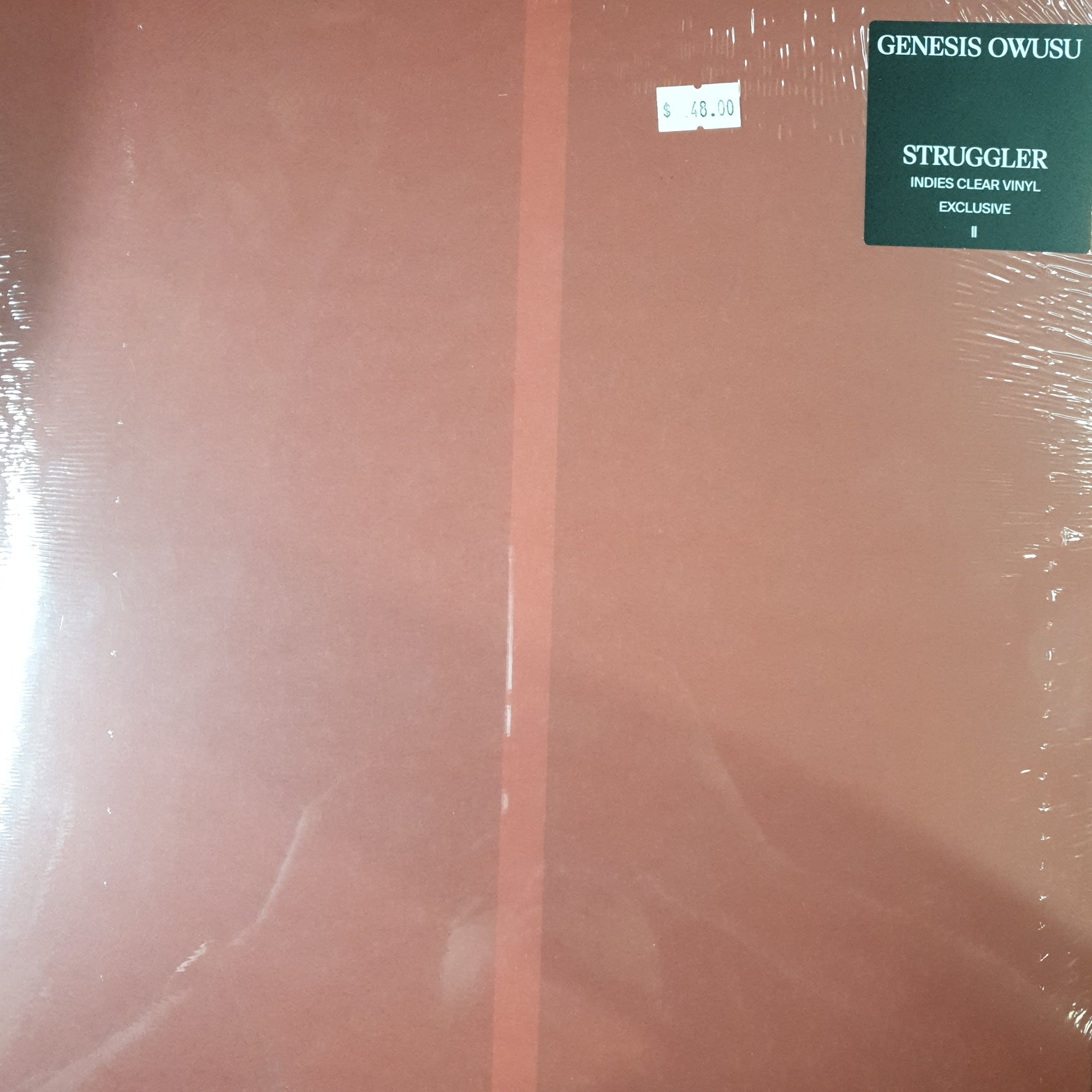 GENESIS OWUSU - STRUGGLER (INDIE CLEAR COLOURED) VINYL
