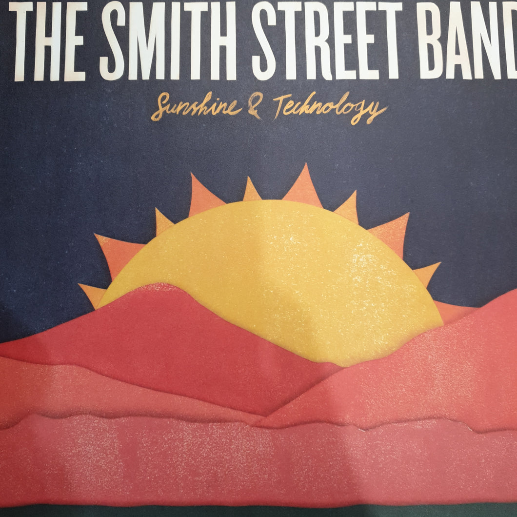 SMITH STREET BAND - SUNSHINE AND TECHNOLOGY (BLUE AND RED SPLIT COLOURED) (USED VINYL 2012 AUS M-/M-)