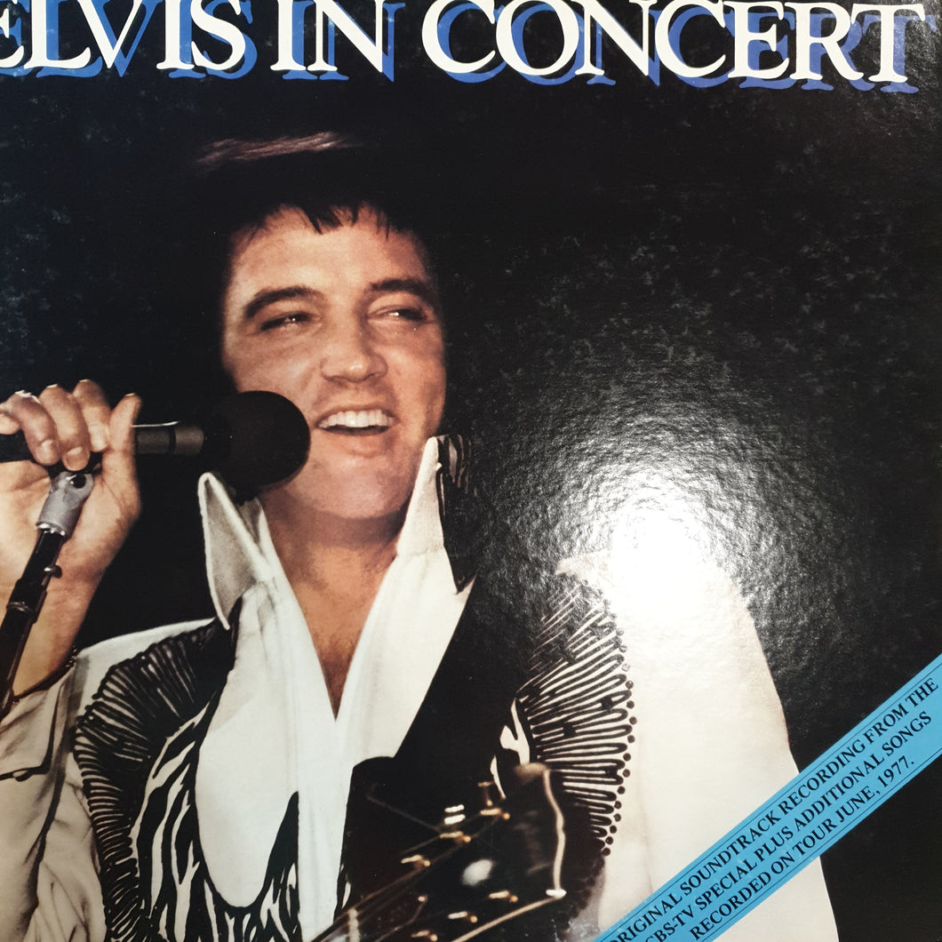 ELVIS PRESLEY - IN CONCERT (2LP) (USED VINYL 1977 JAPANESE EX+/M-/EX+)