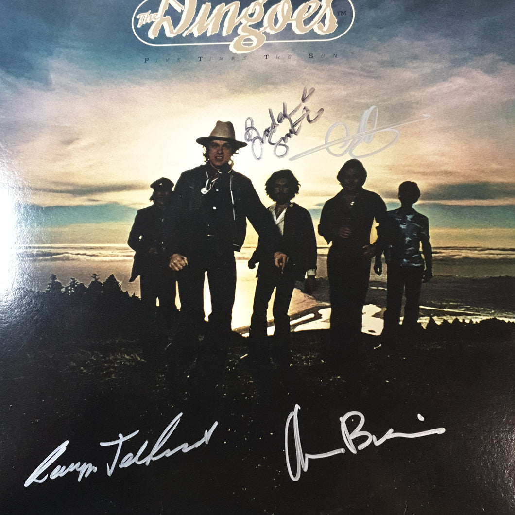 DINGOES - FIVE TIMES THE SUN (SIGNED) (USED VINYL 1977 US EX+/EX)