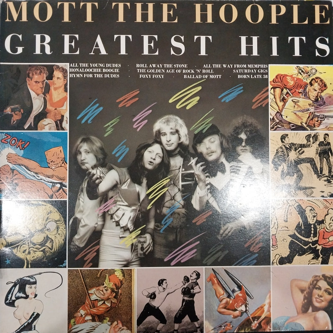 MOTT THE HOOPLE - GREATEST HITS (USED VINYL 1976 U.K. EX+ EX+)