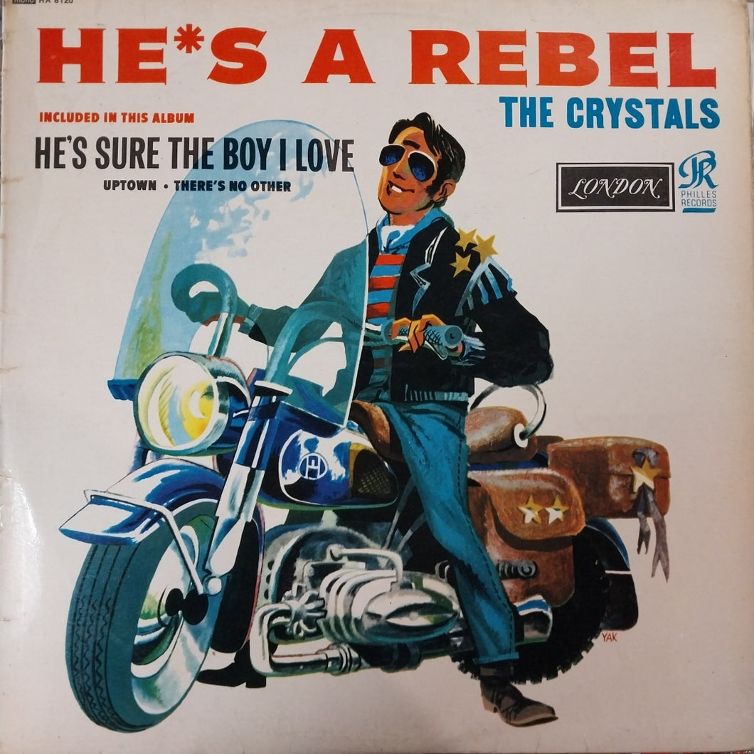 CRYSTALS - HES A REBEL (USED VINYL 1963 U.K. FIRST PRESSING MONO EX EX)