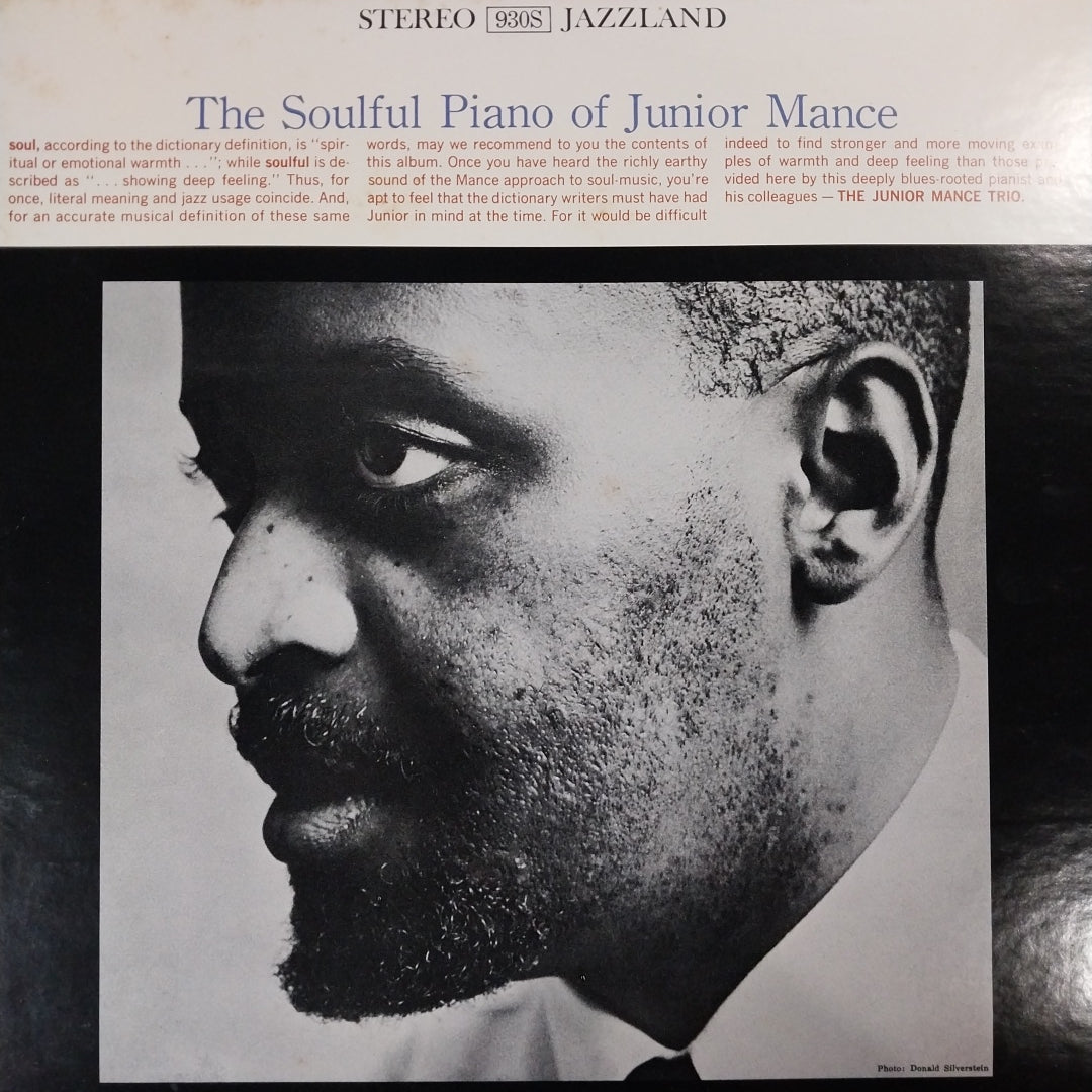 JUNIOR MANCE - THE SOULFUL PIANO OF (USED VINYL 1974 JAPAN EX+ EX)