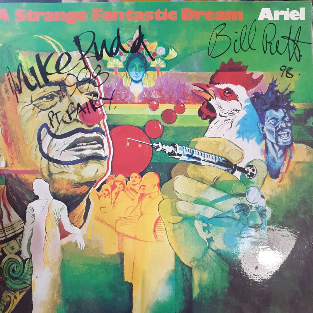 ARIEL - A STRANGE FANTASTIC DREAM (SIGNED BY BILL PUTT AND MIKE RUDD) (USED VINYL 1973 AUS M-/EX+)