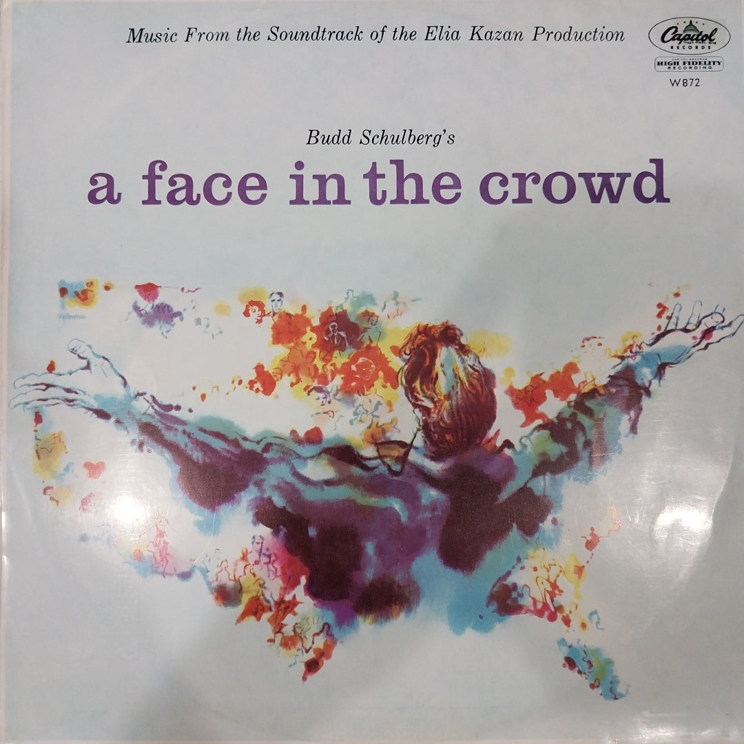 TOM GLAZER & BUDD SCHULBERG - A FACE IN THE CROWD OST (USED VINYL 1957 AUS EX+ EX)