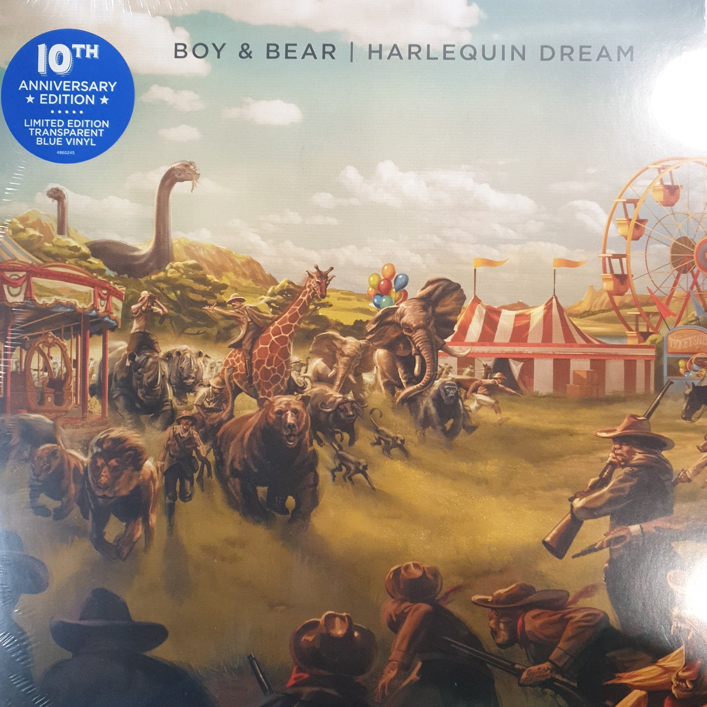 BOY AND BEAR -  HARLEQUIN DREAM 10TH ANNIVERSARY (BLUE COLOURED) VINYL