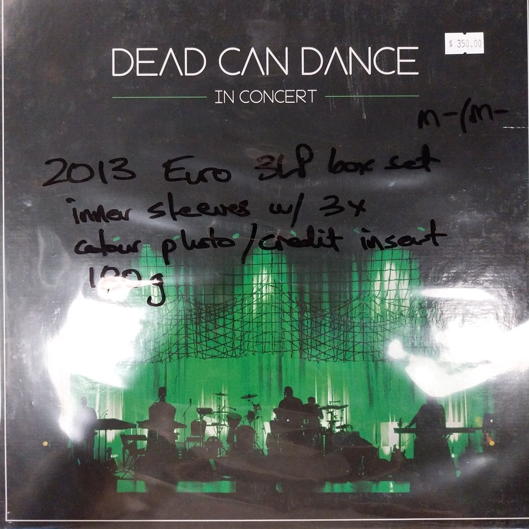 DEAD CAN DANCE - IN CONCERT (USED VINYL 2013 EURO 3LP BOX SET M- M-)