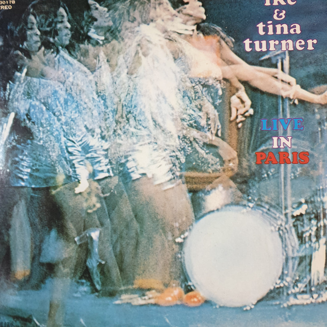 IKE AND TINE TURNER - LIVE IN PARIS, OLYMPIA 1971 (2LP) (USED VINYL 1971 JAPANESE EX+/EX)