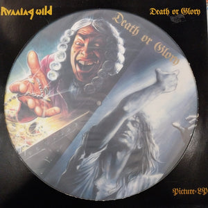 RUNNING WILD - DEATH OR GLORY (USED VINYL 1989 GERMAN PIC DISC M- EX)